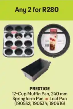 Makro Prestige 12-Cup Muffin Pan, Springform Pan or Loaf Pan offer
