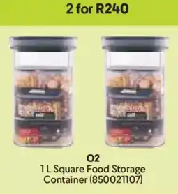 Makro O2 Square Food Storage Container offer