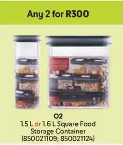 Makro O2 Square Food Storage Container offer
