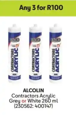 Makro ALCOLIN Contractors Acrylic Grey or White offer