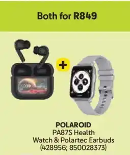 Makro POLAROID PA87S Health Watch & Polartec Earbuds offer