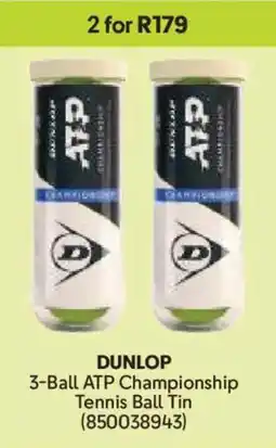 Makro Dunlop 3-Ball ATP Championship Tennis Ball Tin offer
