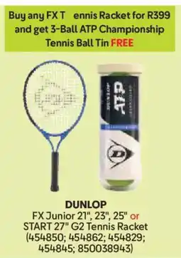 Makro DUNLOP FX Junior or Start G2 Tennis Racket offer