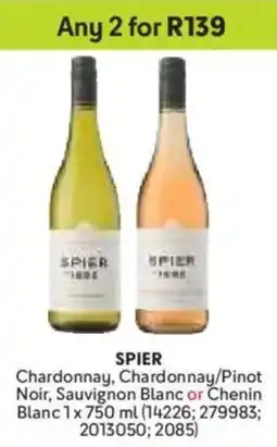 Makro Spier Chardonnay, Chardonnay/ Pinot Noir, Sauvignon Blanc or Chenin Blanc offer