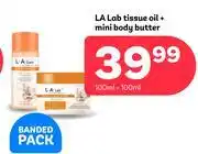 PEP LA Lab Tissue Oil 100ml + Mini Body Butter-100ml Banded Pack offer