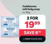 PEP Cuddlesome Mild Baby Soap-For 2 x 100g offer