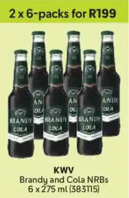Makro KWV Brandy and Cola NRBs offer
