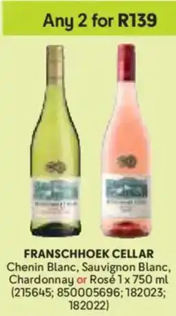 Makro FRANSCHHOEK CELLAR Chenin Blanc, Sauvignon Blanc, Chardonnay or Rosé offer