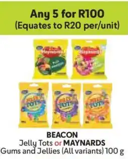 Makro BEACON Jelly Tots or MAYNARDS Gums and Jellies offer