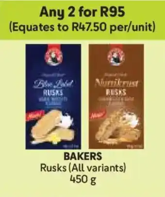 Makro BAKERS Rusks offer
