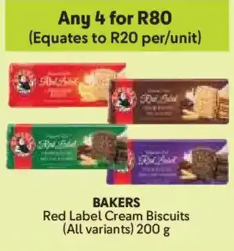 Makro BAKERS Red Label Cream Biscuits offer
