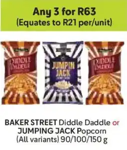 Makro BAKER STREET Diddle Daddle or JUMPING JACK Popcorn offer
