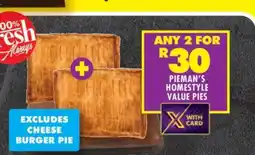 Shoprite PIEMAN'S HOMESTYLE VALUE PIES offer