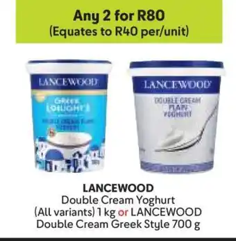 Makro Lancewood Double Cream Yoghurt offer