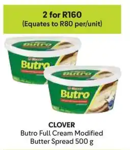 Makro Clover Butro Full Cream Modified Butter Spread 500 g offer