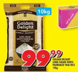 Shoprite Golden Delight Long Grain White Parboiled Thai Rice 10kg offer