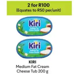 Makro KIRI Medium Fat Cream Cheese Tub 200 g offer