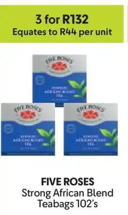 Makro FIVE ROSES Strong African Blend Teabags 102's offer