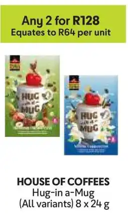 Makro HOUSE OF COFFEES Hug-in a-Mug (All variants) offer