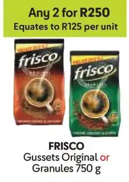 Makro FRISCO Gussets Original or Granules 750 g offer