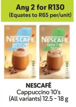 Makro NESCAFÉ Cappuccino 10’s offer