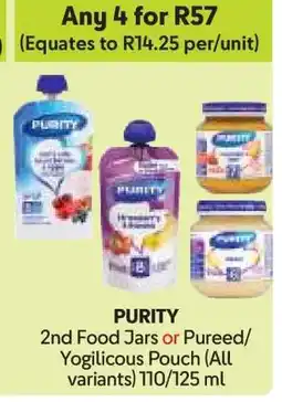 Makro PURITY 2nd Food Jars or Pureed/Yogilicious Pouch offer