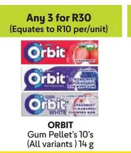 Makro ORBIT Gum Pellet’s 10’s offer