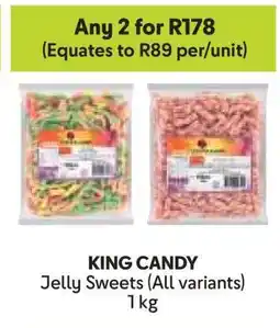 Makro KING CANDY Jelly Sweets (All variants) offer