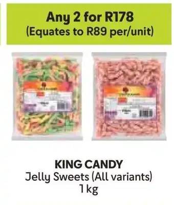 Makro KING CANDY Jelly Sweets (All variants) offer