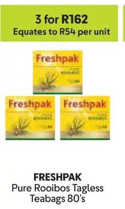 Makro FRESHPAK Pure Rooibos Tagless Teabags 80's offer