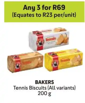 Makro BAKERS Tennis Biscuits (All variants) offer