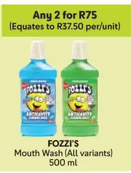 Makro FOZZI'S Mouth Wash (All variants) offer