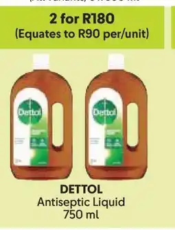 Makro DETTOL Antiseptic Liquid 750 ml offer