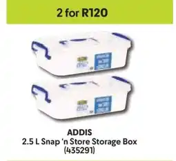 Makro ADDIS 2.5 L Snap ‘n Store Storage Box offer