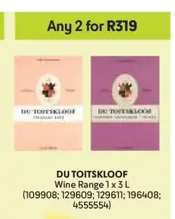 Makro DU TOITSKLOOF Wine Range 1 x 3 L offer