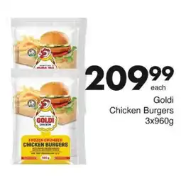 Save Goldi Chicken Burgers offer