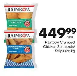 Save Rainbow Crumbed Chicken Schnitzels/ Strips offer