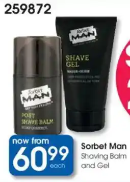 Clicks Sorbet Man Shaving Balm and Gel offer