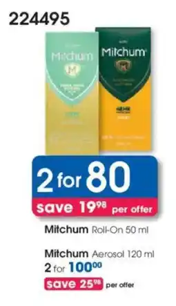 Clicks Mitchum Roll-On offer