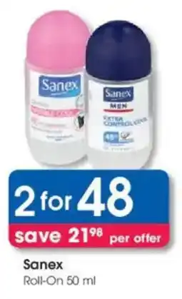 Clicks Sanex Roll-On offer