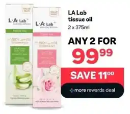 PEP LA Lab tissue oil offer