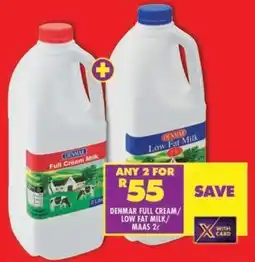 Shoprite Denmar full cream/ low fat milk/ maas offer