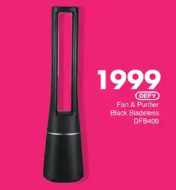 Save Hyper Defy Fan & Purifier Black Bladeless offer