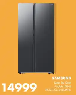 Save Hyper SAMSUNG Side By Side Fridge offer