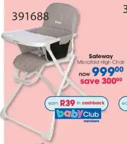 Clicks Safeway Microfold High Chair offer
