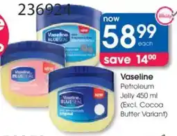 Clicks Vaseline Petroleum Jelly offer
