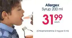 Clicks Allergex Syrup offer