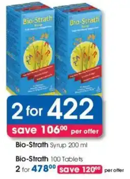 Clicks Bio-Strath Syrup offer