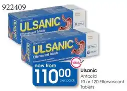 Clicks Ulsanic Antacid Effervescent Tablets offer