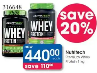 Clicks Nutritech Premium Whey Protein offer